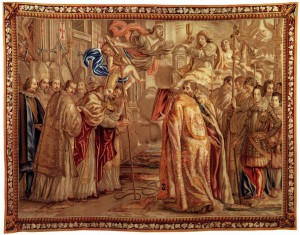 Tapestry_by_unknown_weaver_-_Urban_VIII_Consecrates_St_Peter's_Basilica_-_WGA24187